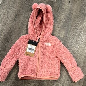 The North Face Pink Fleece Jacket with Ears